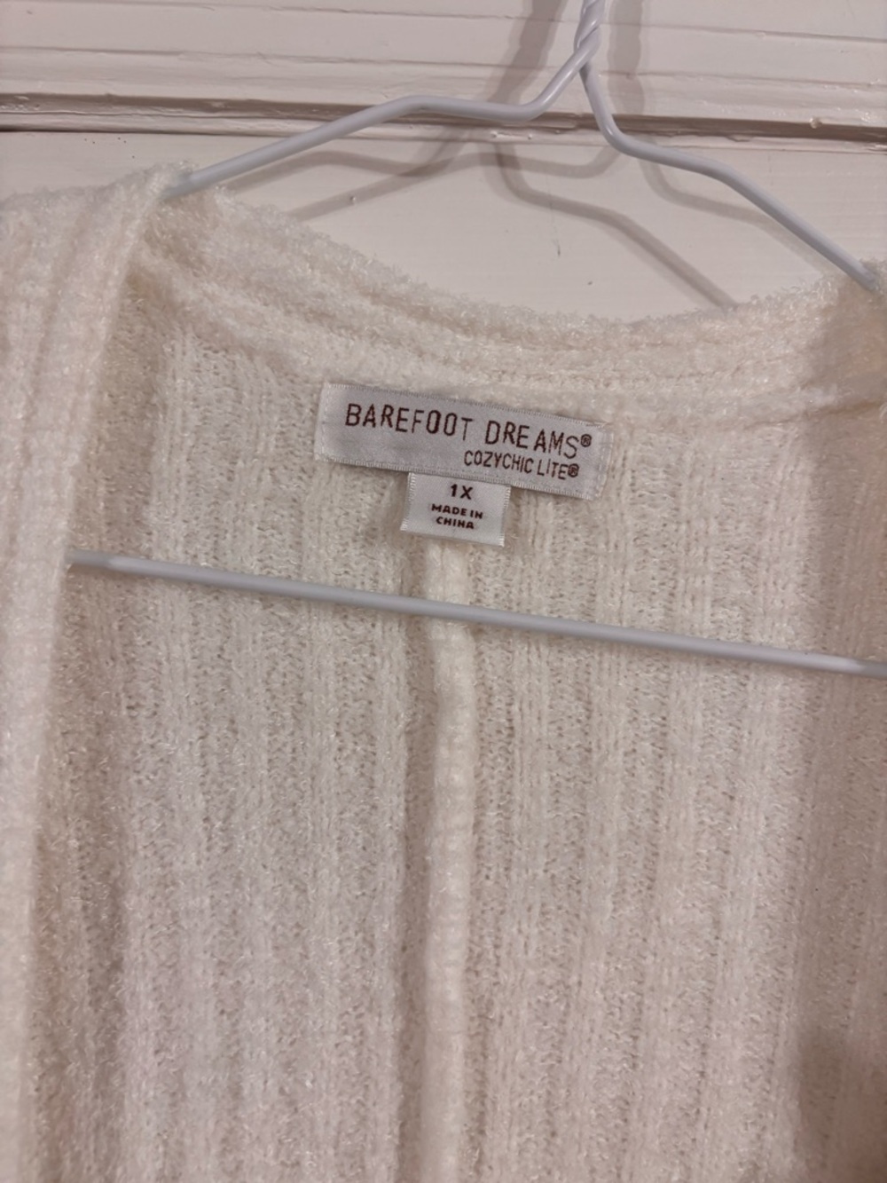 Barefoot Dreams CozyChic Lite Open Cardigan - Cream